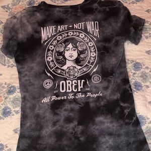 Obey tie die shirt.